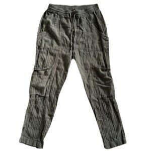 Free People Feelin' Good Olive Green Utility Pull-On Pants Womens Sz S